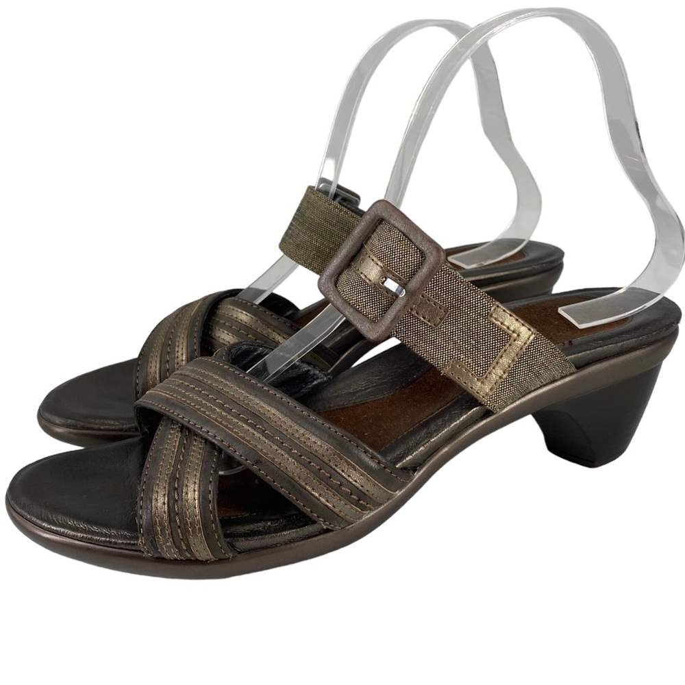 Naot Marvel Sandal Leather Slip On Heeled Comfort Size 9
